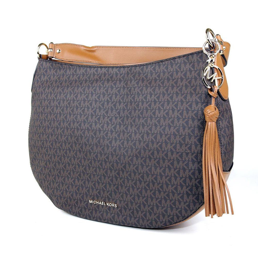 Michael Kors Brown Logo Shoulder Bag